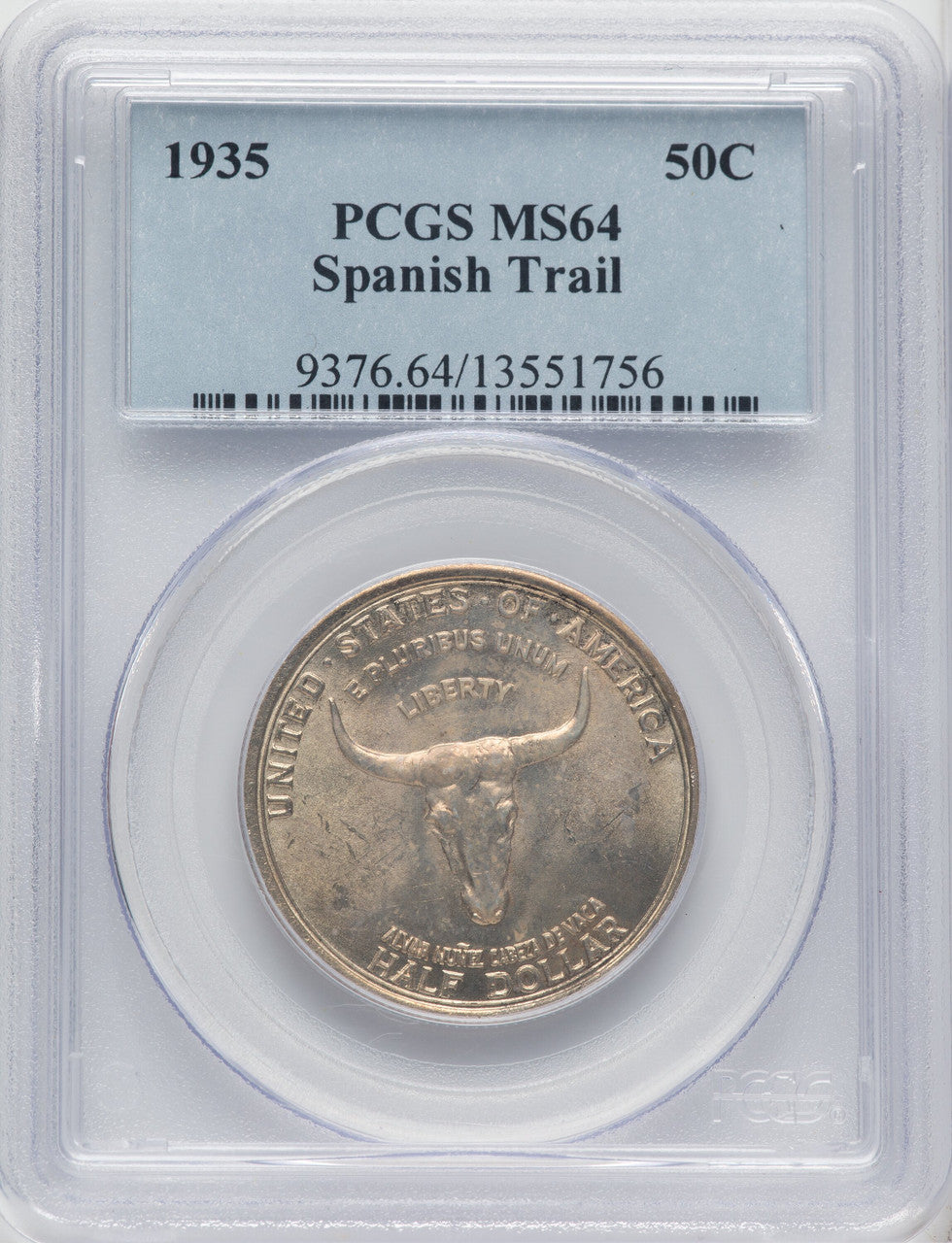 1935 50C Spanish Trail Commemorative Silver PCGS MS64