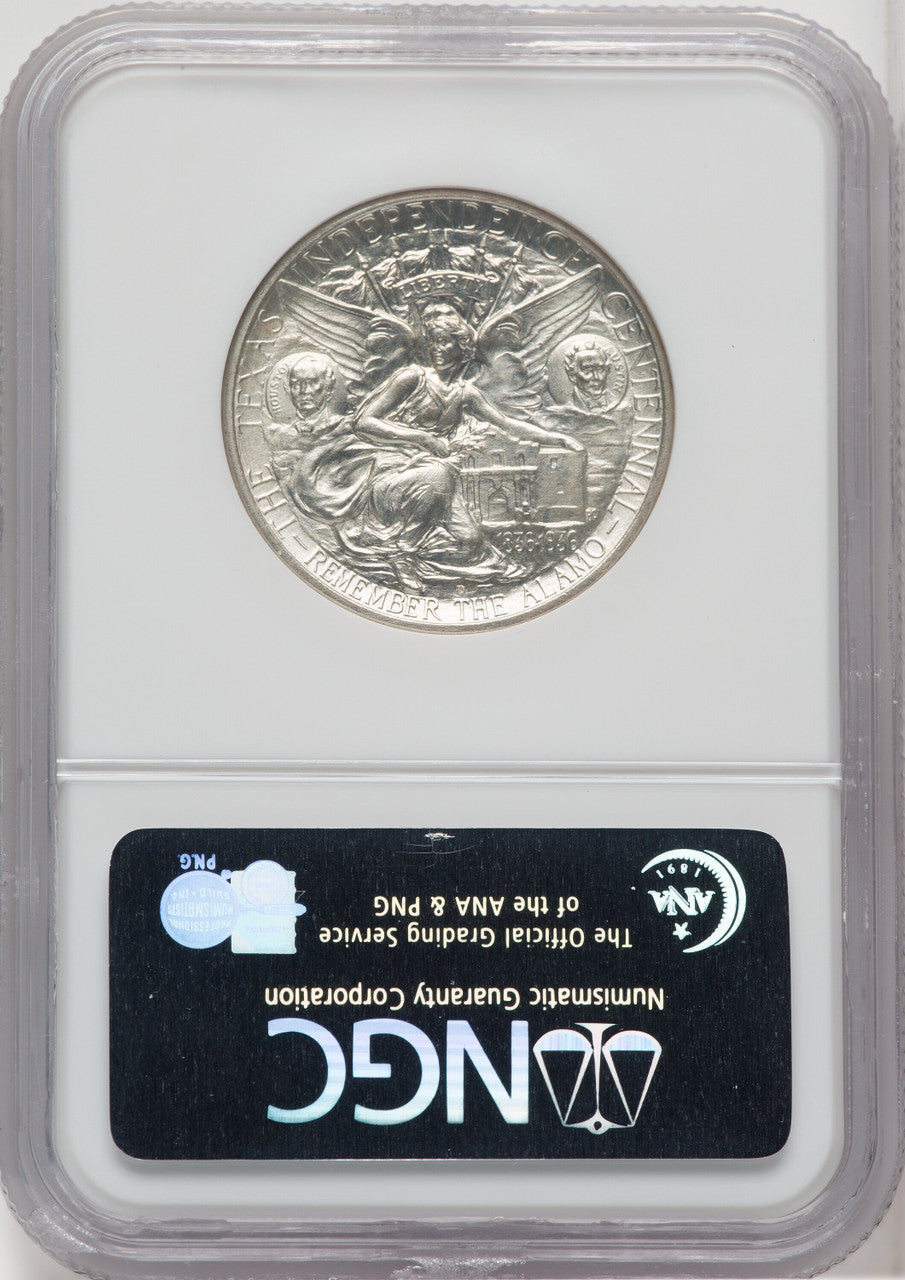 1938-D 50C Texas Commemorative Silver NGC MS66