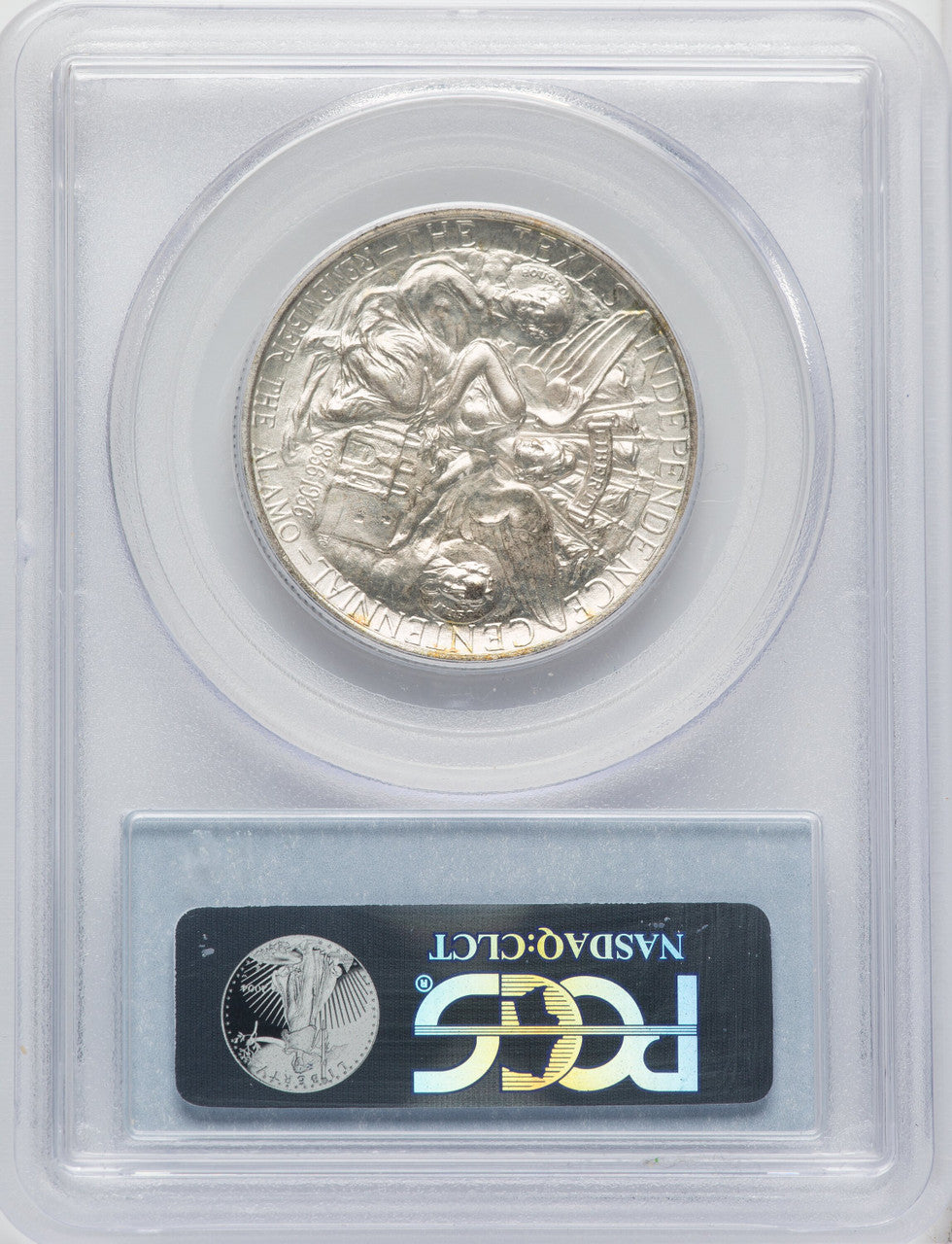 1938 50C Texas Commemorative Silver PCGS MS66