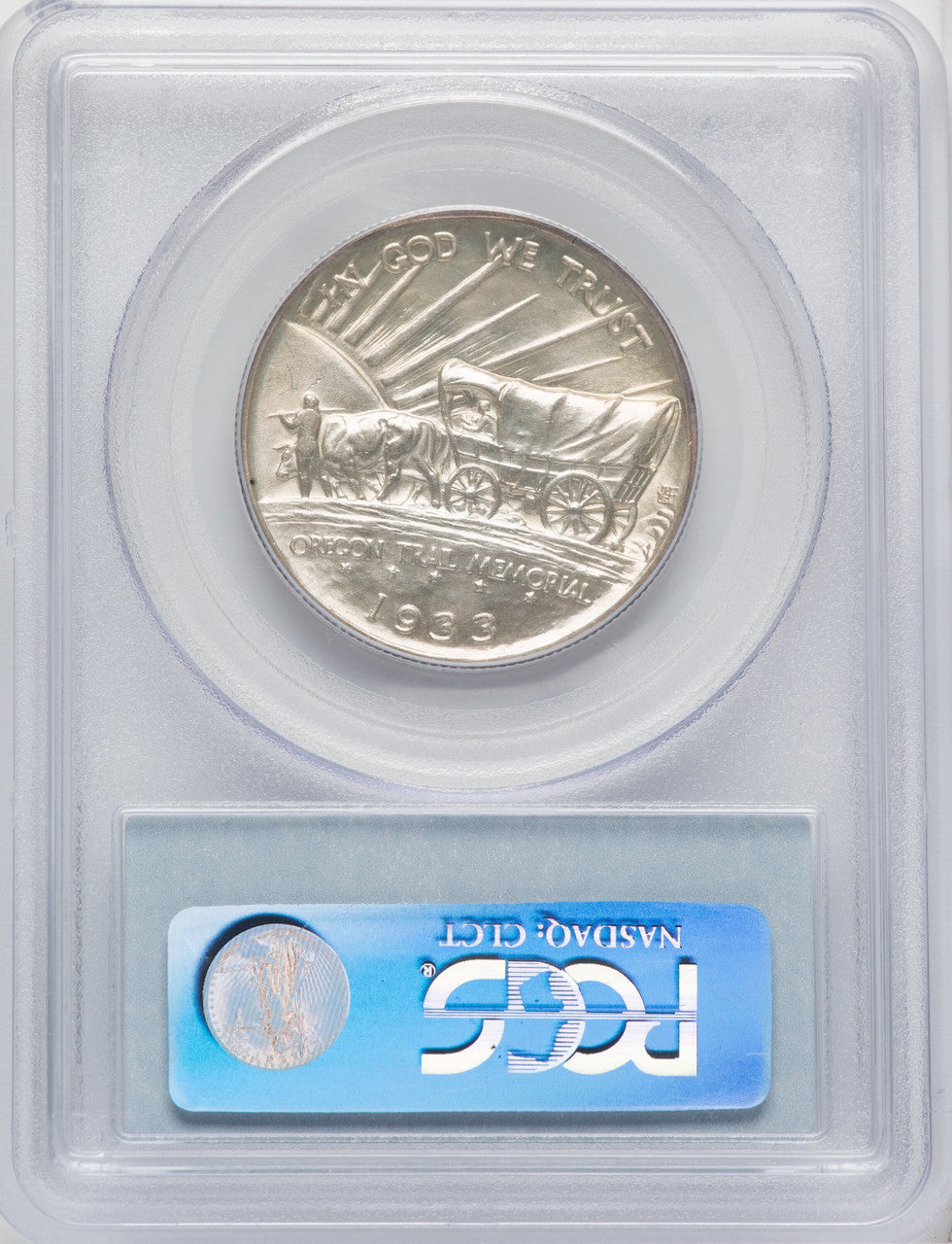 1933-D 50C Oregon Commemorative Silver PCGS MS65