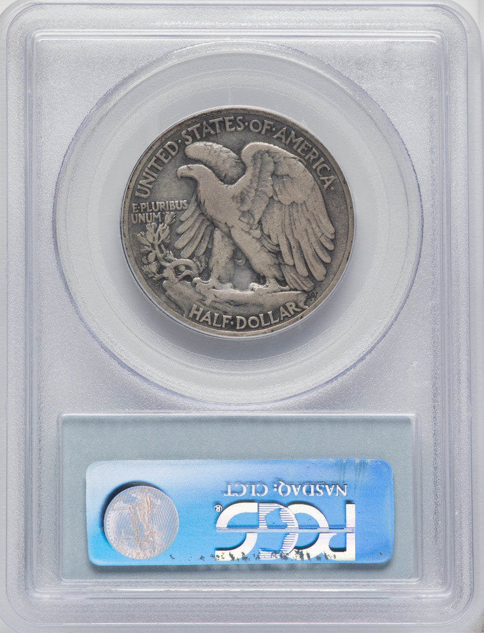 1921-S 50C Walking Liberty Half Dollar PCGS VF20