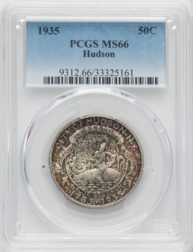 1935 50C Hudson Commemorative Silver PCGS MS66 (766104065)