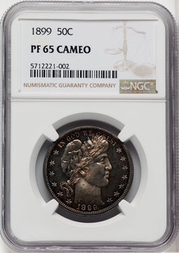 1899 50C CA Proof Barber Half Dollar NGC PR65