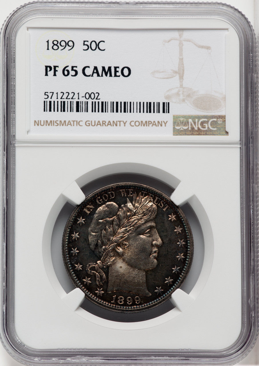 1899 50C CA Proof Barber Half Dollar NGC PR65