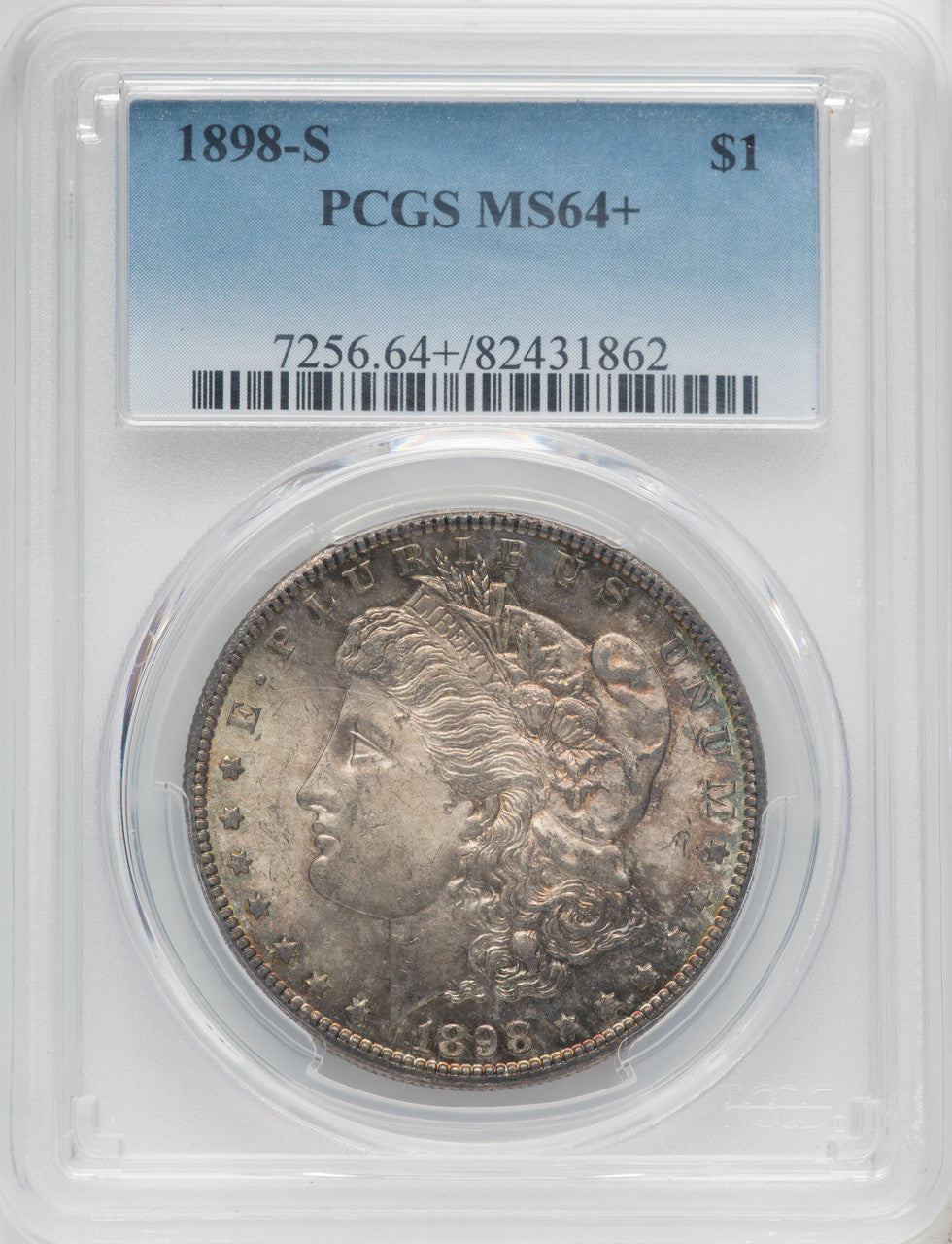 1898-S $1 Morgan Dollar PCGS MS64+