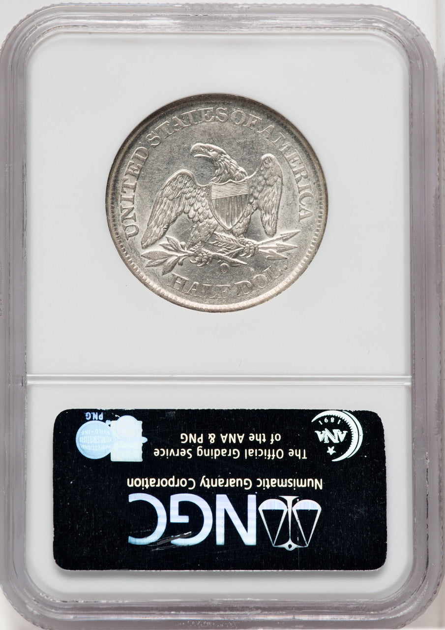 1861-O 50C Seated Half Dollar NGC AU55
