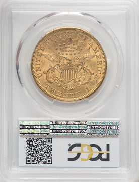 1869-S $20 Liberty Double Eagle PCGS MS60
