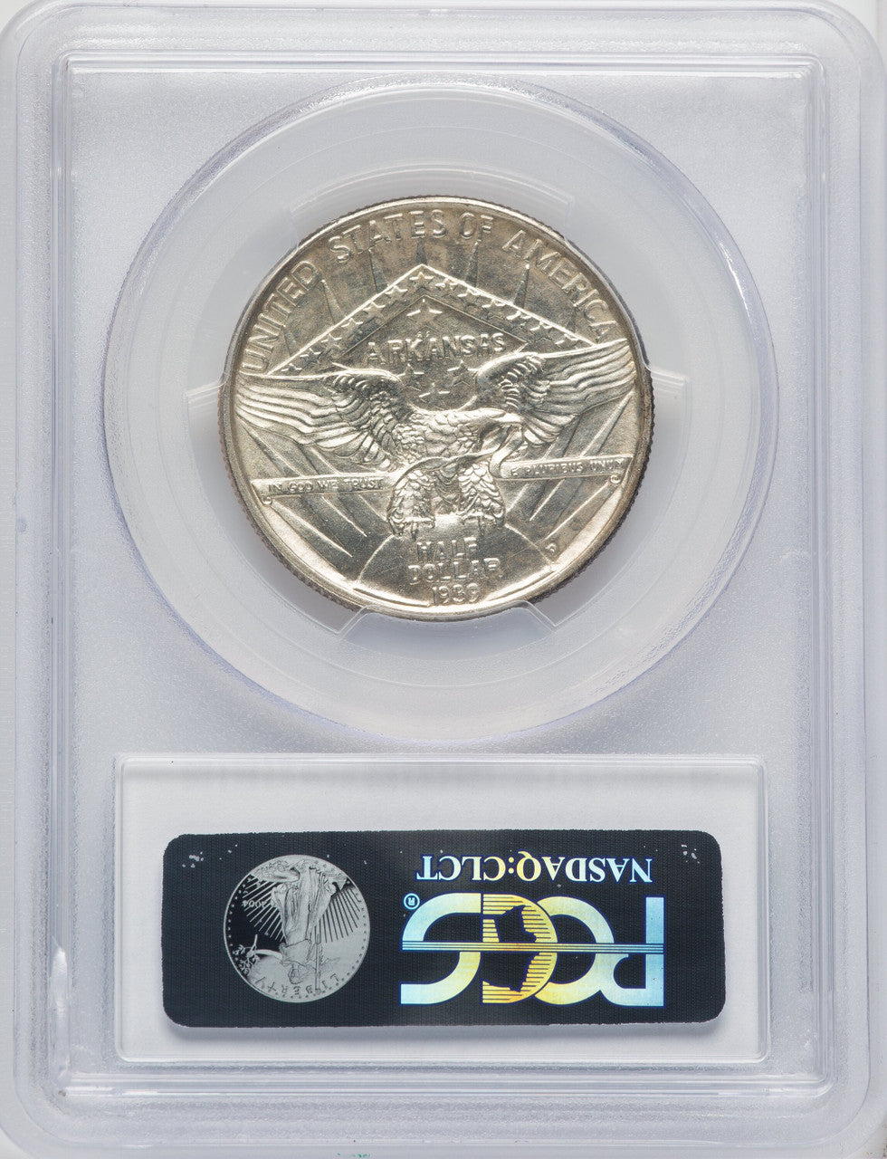 1939-D 50C Arkansas CAC Commemorative Silver PCGS MS65