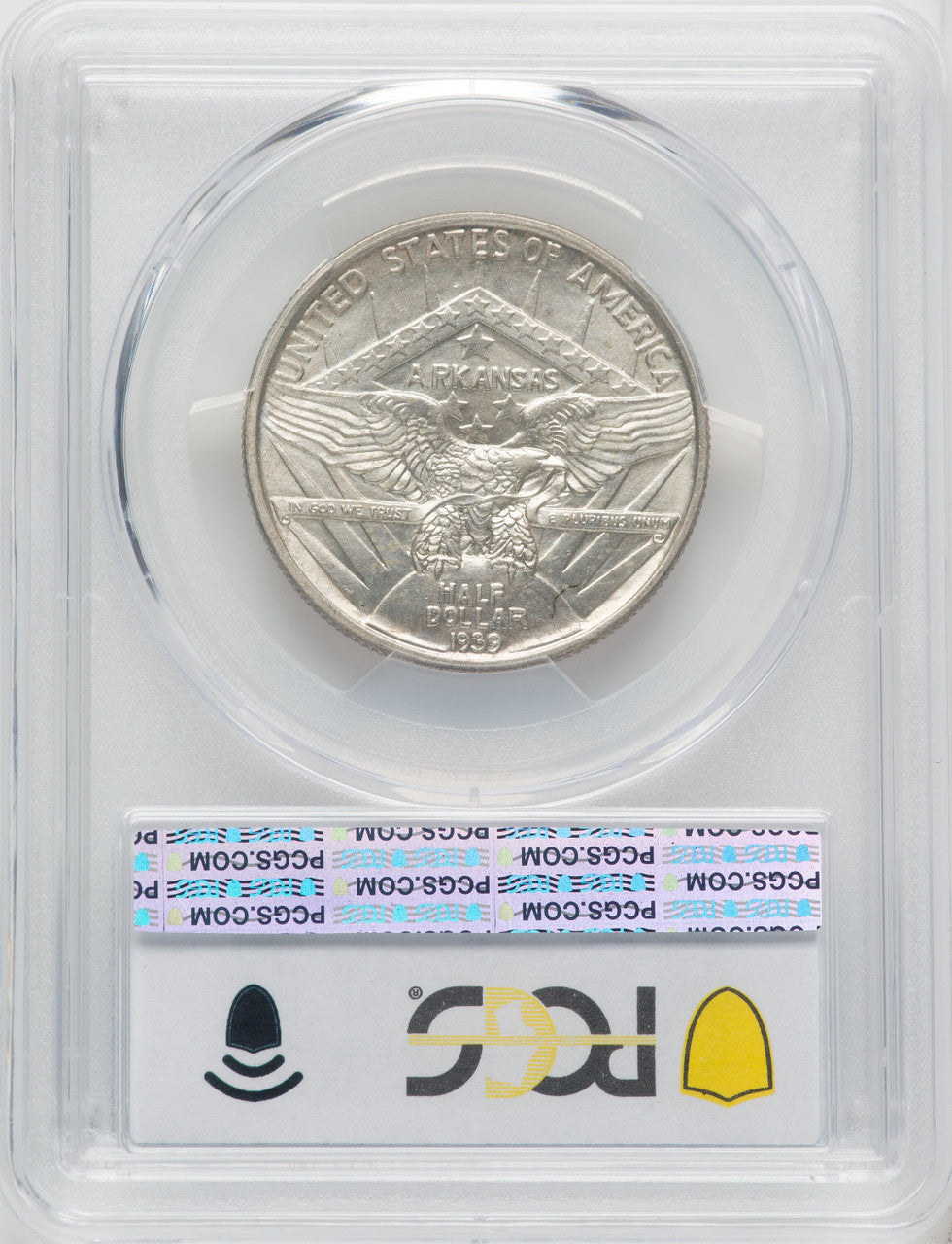 1939 50C Arkansas Commemorative Silver PCGS MS65