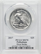 2017 $25 Palladium First Strike Moy PCGS MS70