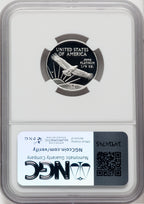 1997-W $25 Quarter-Ounce Platinum Eagle Statue of Liberty Brown Label NGC PF70