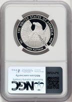 2007-W $100 One-Ounce Platinum Eagle Statue of Liberty Brown Label NGC PF70