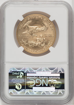 2014-W $50 One-Ounce Gold Eagle Brown Label NGC MS70