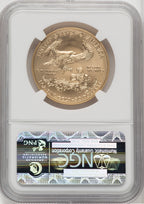 2014-W $50 One-Ounce Gold Eagle Brown Label NGC MS70