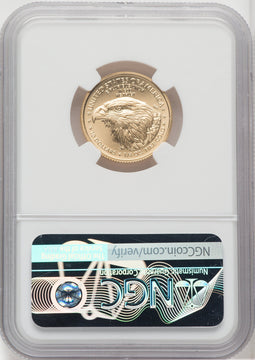 2021 $10 Quarter Ounce Gold Eagle Type Two NGC MS70