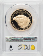 2021-W G$50 One Ounce Gold Eagle Type Two First Strike Brown Label PCGS PR70