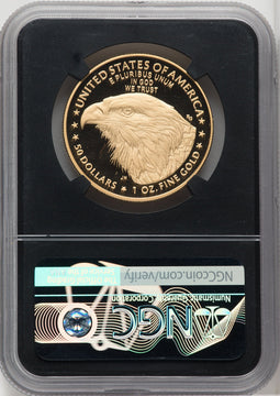 2022-W G$50 One Ounce Gold Eagle First Day of Issue NGC PF0