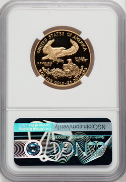1996-W $25 Half-Ounce Gold Eagle NGC PF70 Ed Moy