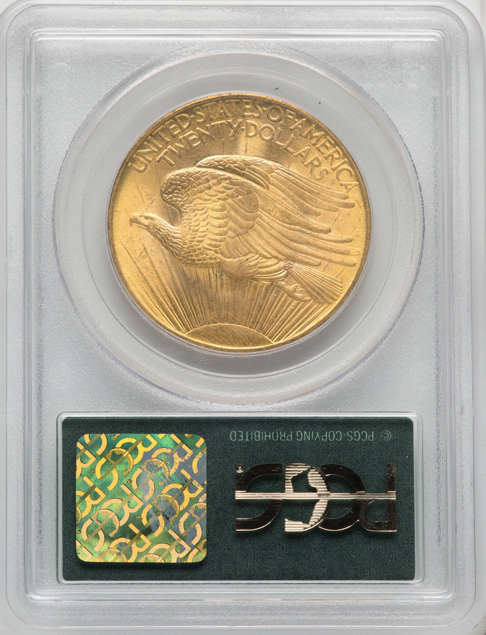 1908 $20 NO MOTTO Saint-Gaudens Double Eagle PCGS MS66
