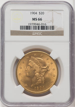 1904 $20 Liberty Liberty Double Eagle NGC MS66 (518894010)