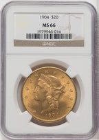 1904 $20 Liberty Liberty Double Eagle NGC MS66 (518894010)