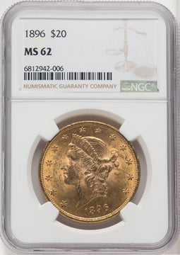1896 $20 Liberty Double Eagle NGC MS62 (173907299)