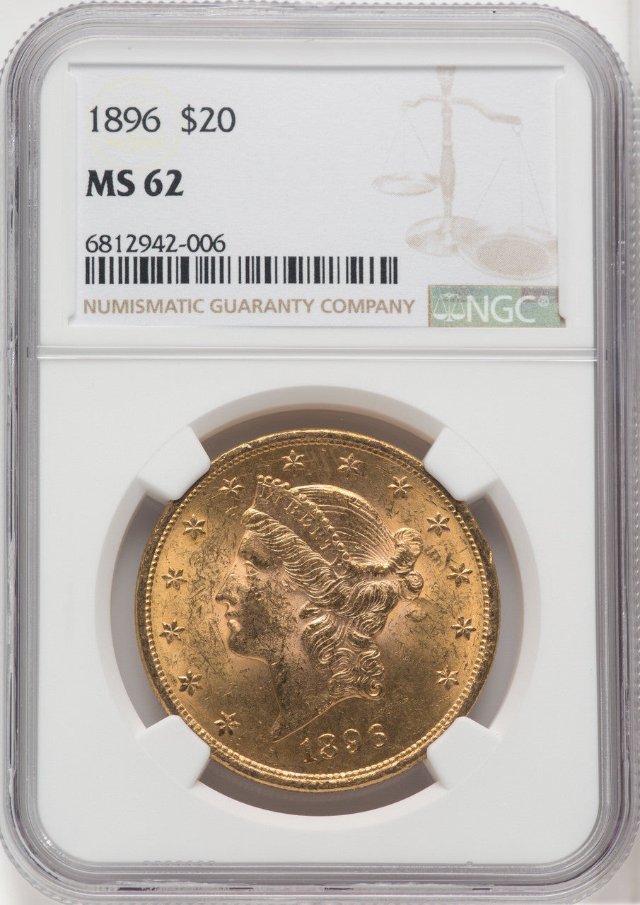 1896 $20 Liberty Double Eagle NGC MS62 (173907299)