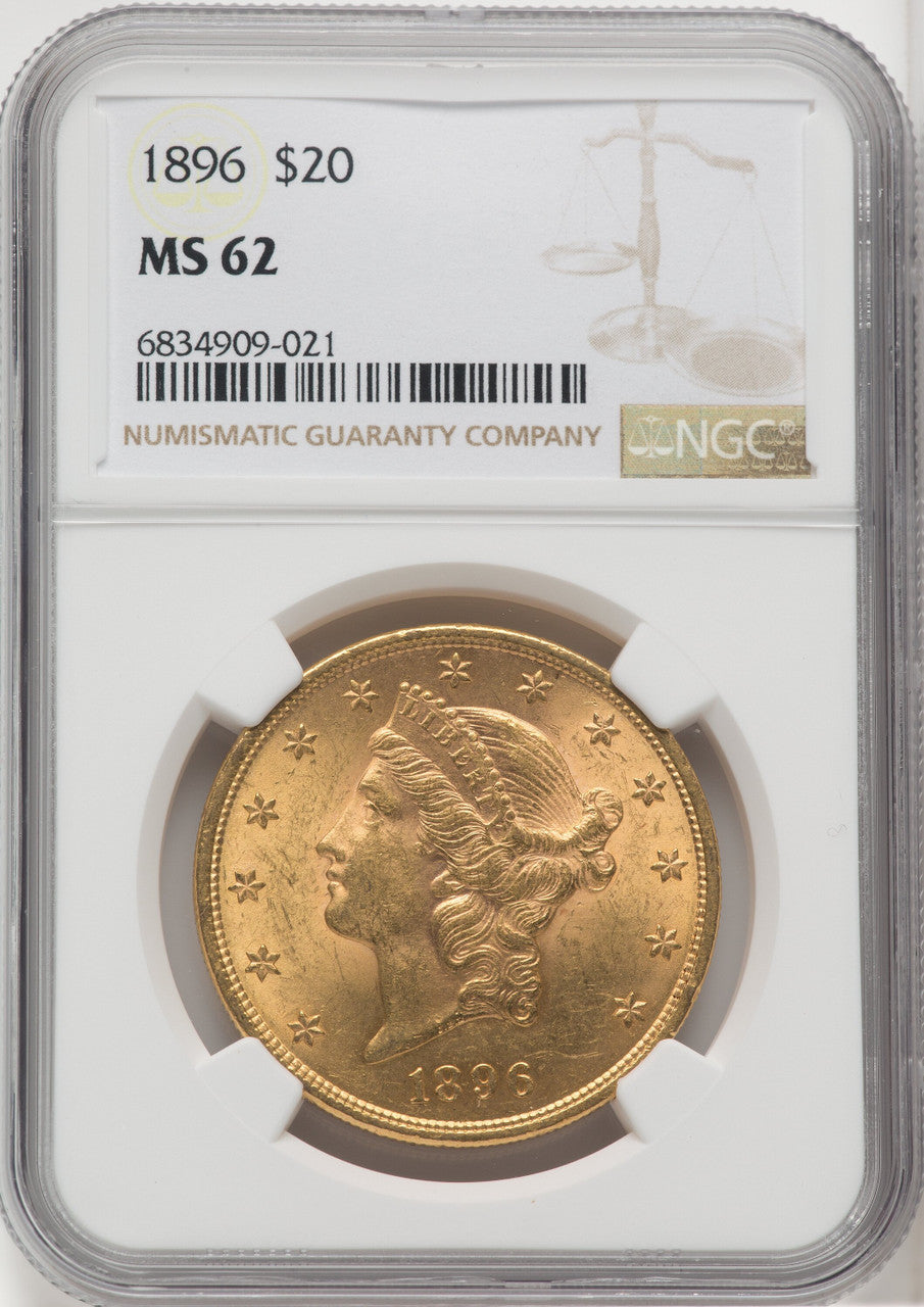 1896 $20 Liberty Double Eagle NGC MS62 (171399080)