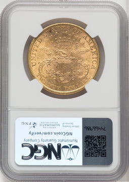 1896 $20 Liberty Double Eagle NGC MS62 (171399080)