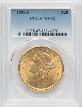 1895-S $20 Liberty Double Eagle PCGS MS62 (171398013)