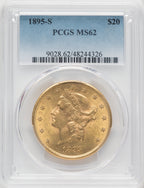 1895-S $20 Liberty Double Eagle PCGS MS62 (171398013)