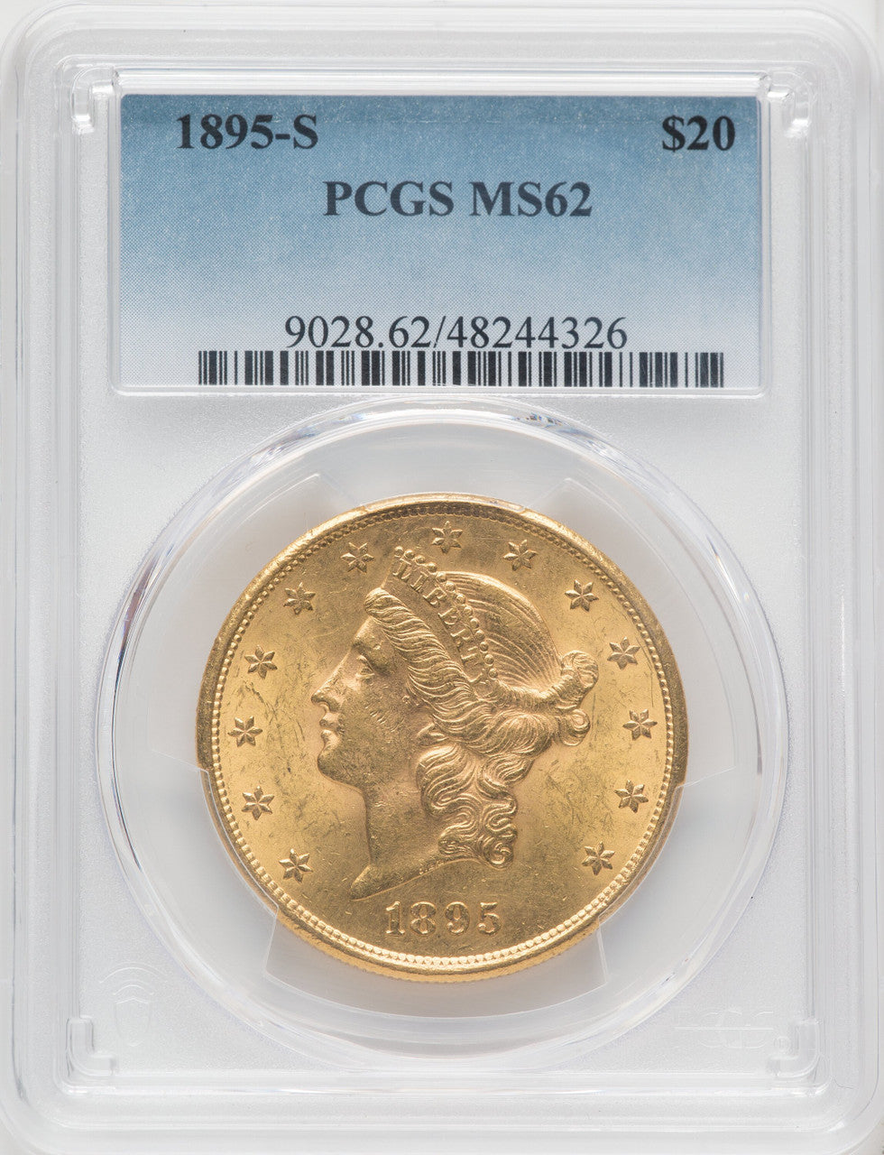 1895-S $20 Liberty Double Eagle PCGS MS62 (171398013)