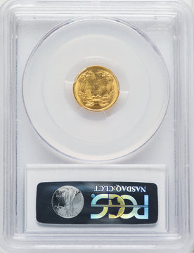 1873 G$1 OPEN 3 Gold Dollar PCGS MS63 (764710005)