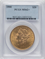 1900 $20 Liberty Double Eagle PCGS MS62+