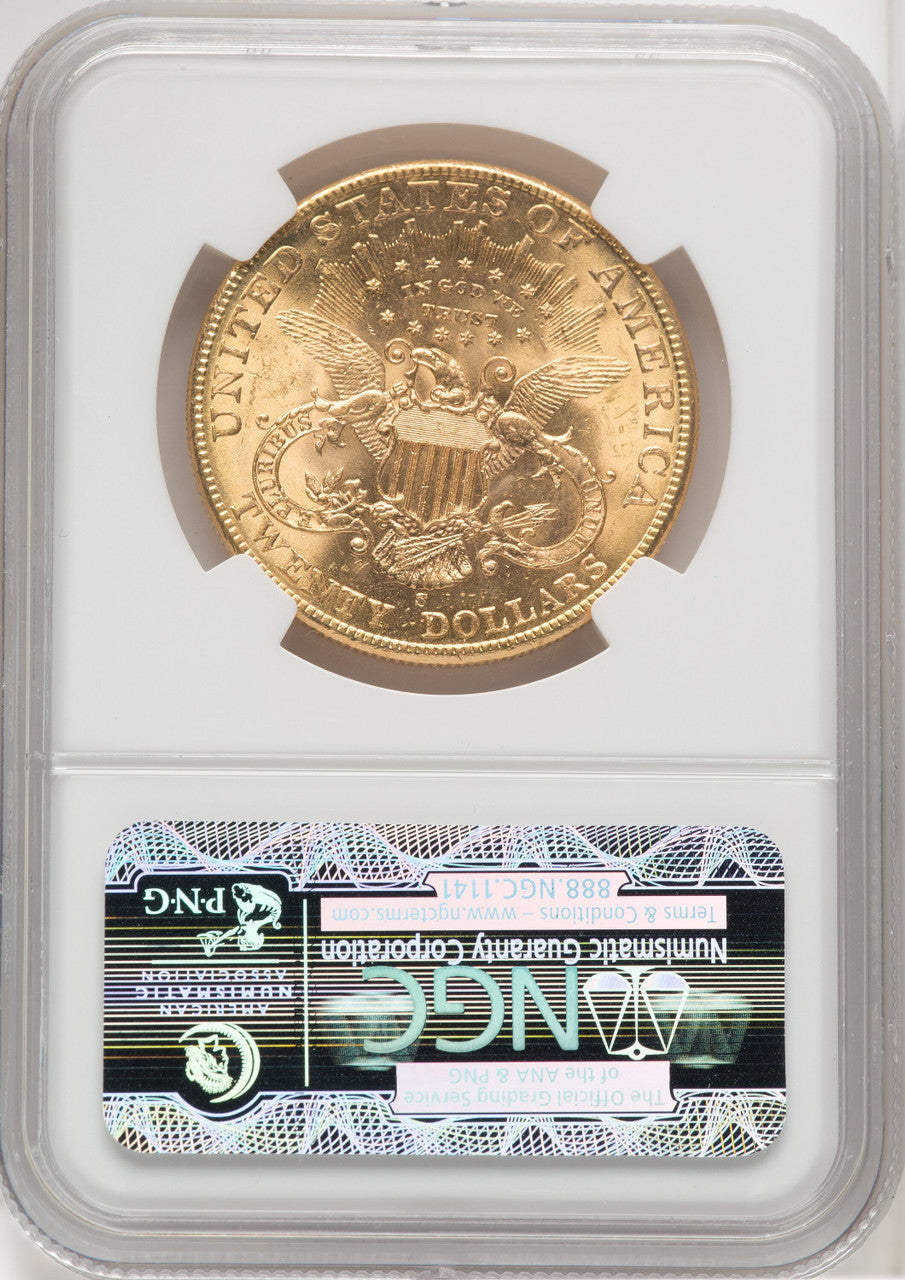1904-S $20 CAC Liberty Double Eagle NGC MS64