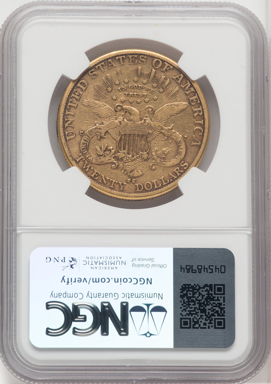 1890-CC $20 Liberty Double Eagle NGC VF20