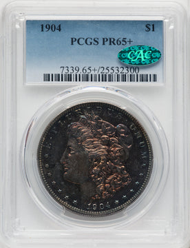 1904 $1 CAC Proof Morgan Dollar PCGS PR65+