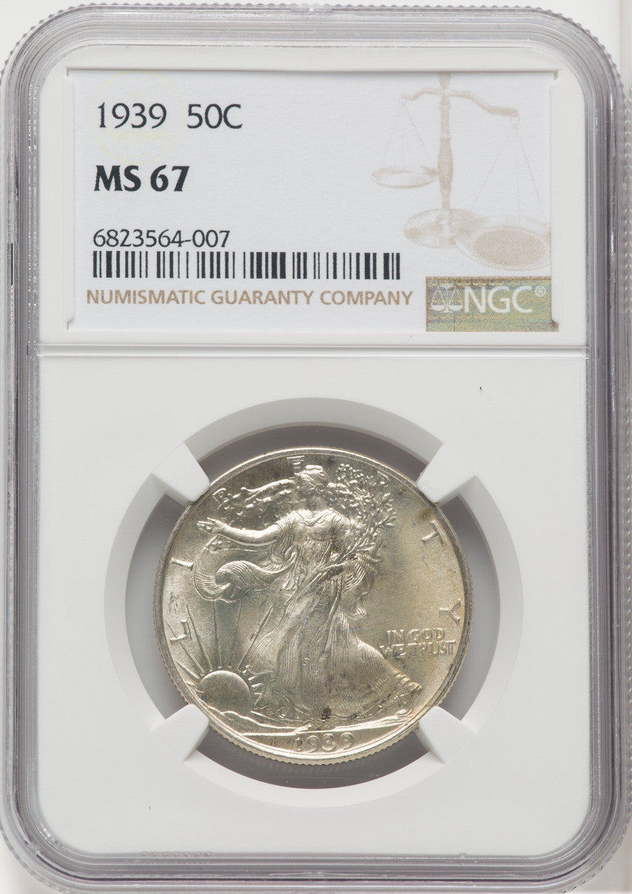 1939 50C Walking Liberty Half Dollar NGC MS67 (765116007)