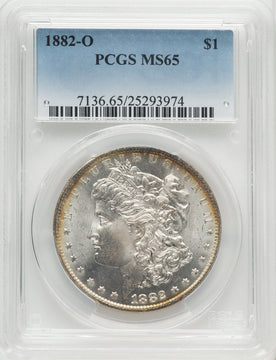 1882-O $1 Morgan Dollar PCGS MS65