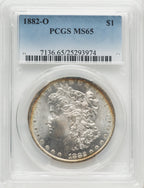 1882-O $1 Morgan Dollar PCGS MS65