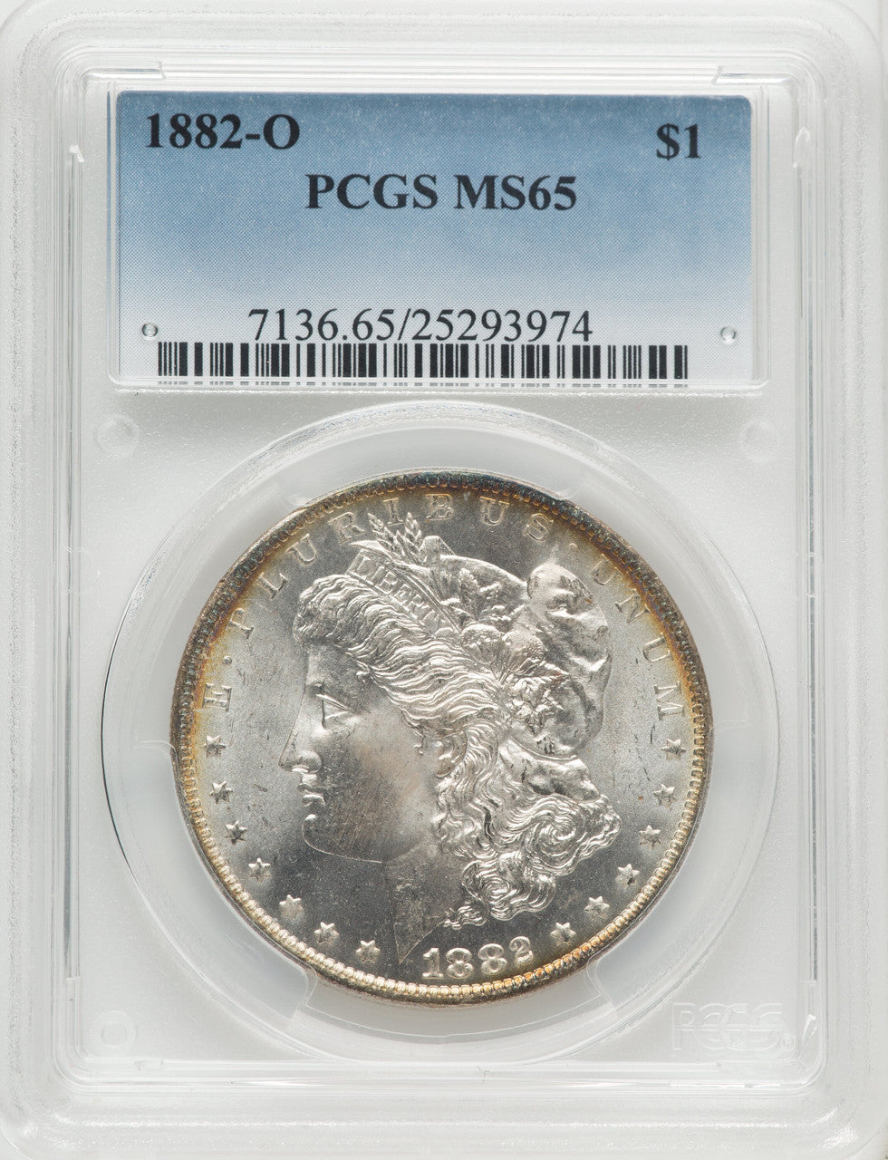 1882-O $1 Morgan Dollar PCGS MS65