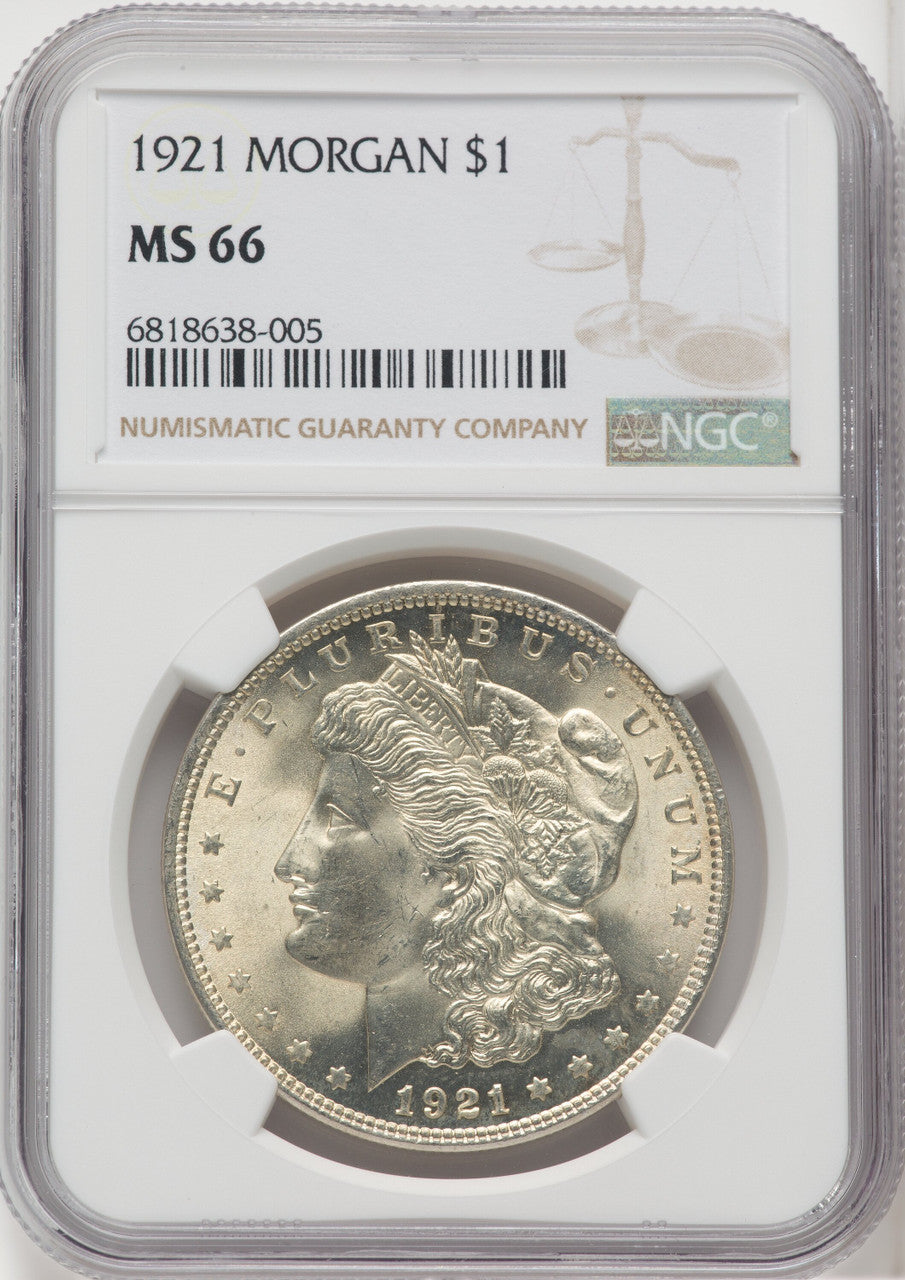 1921 $1 Morgan Morgan Dollar NGC MS66 (518894033)