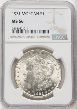 1921 $1 Morgan Morgan Dollar NGC MS66 (518894032)