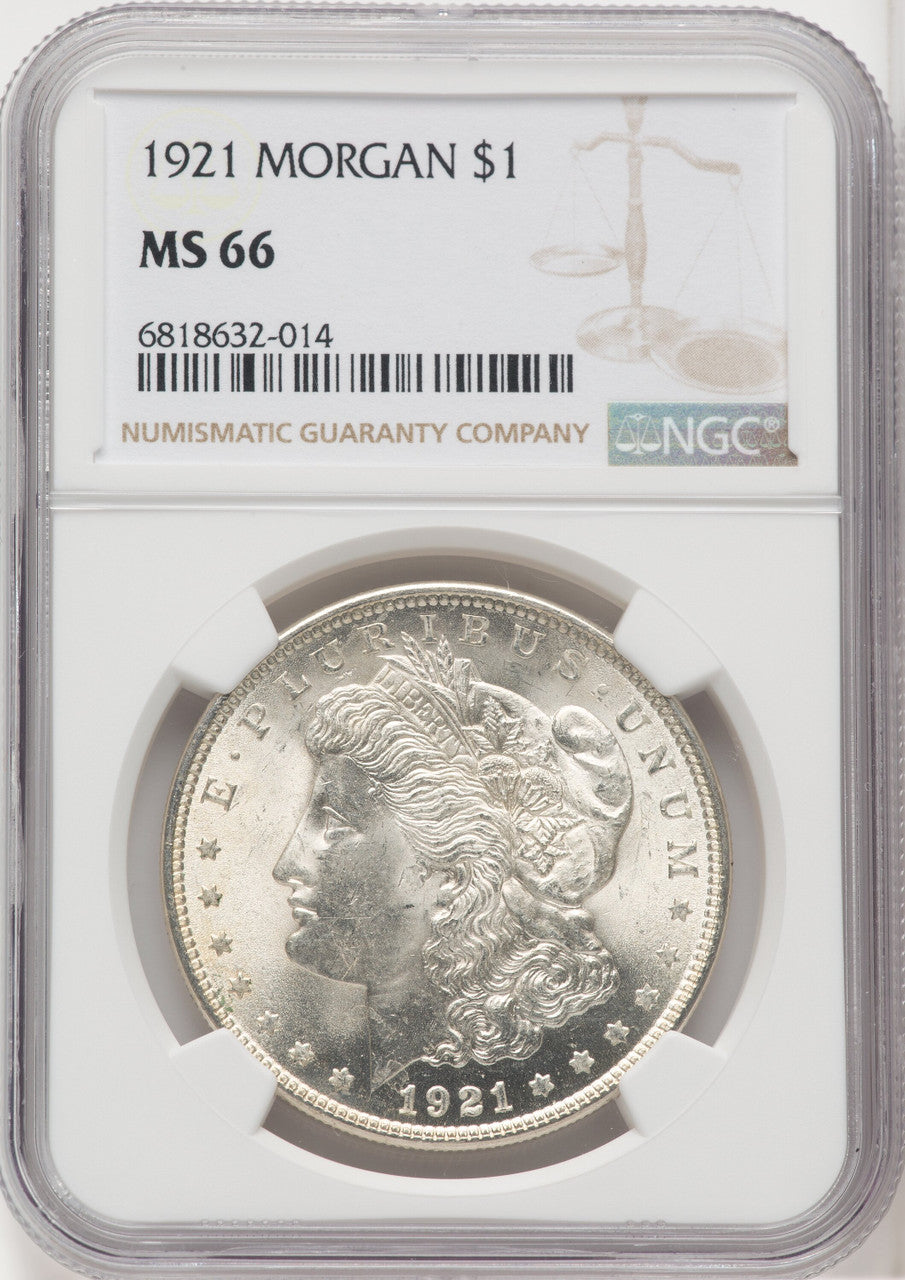 1921 $1 Morgan Morgan Dollar NGC MS66 (518894032)