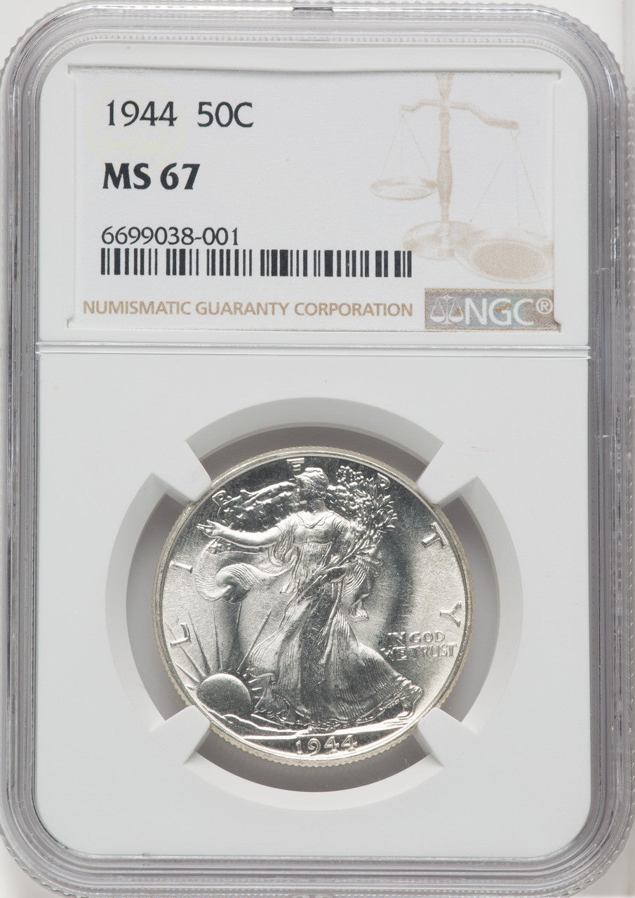 1944 50C Walking Liberty Half Dollar NGC MS67 (765490003)