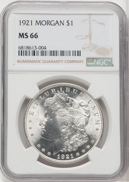 1921 $1 Morgan Morgan Dollar NGC MS66 (518894034)