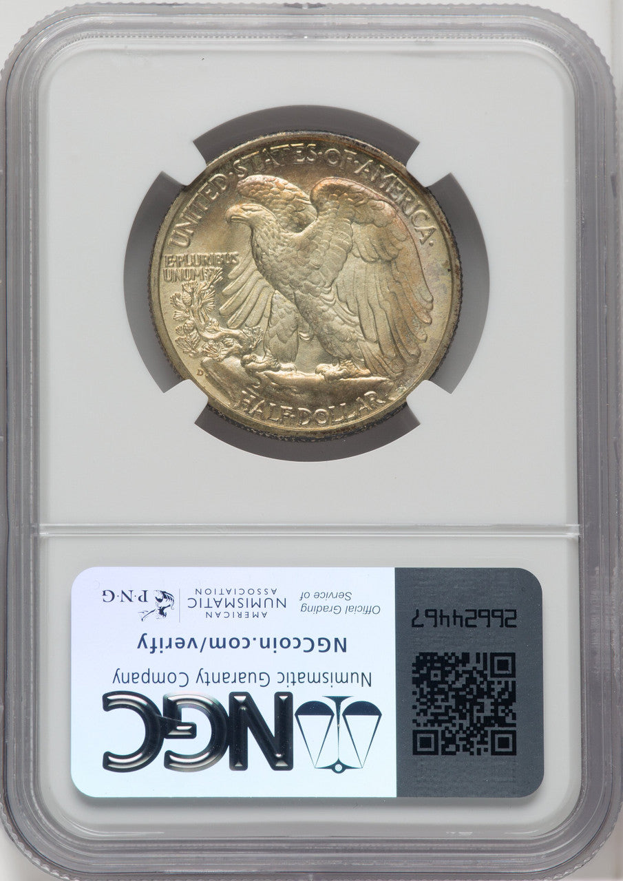 1939-D 50C Walking Liberty Half Dollar NGC MS67 (765095002)