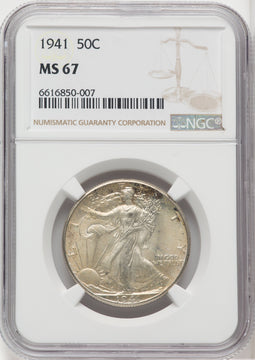 1941 50C Walking Liberty Half Dollar NGC MS67 (760373011)