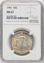 1941 50C Walking Liberty Half Dollar NGC MS67 (760373011)