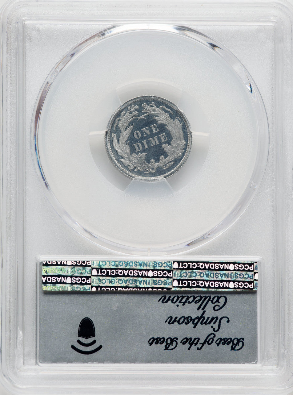 1885 10C Judd-1744 CA Patterns PCGS MS67